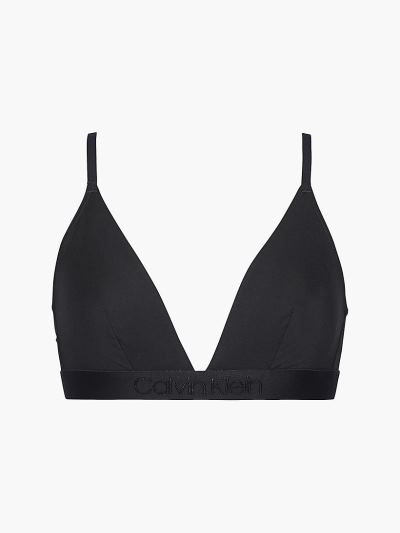 Calvin Klein Underwear HU338067 | Calvin Klein Tonal Logo Női Triangle Melltartó Fekete
